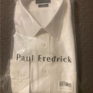 Paul Fredrick Classic White Dress Shirt